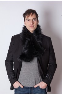 Sciarpa marmotta nera - unisex